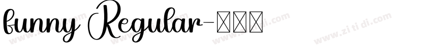 funny Regular字体转换